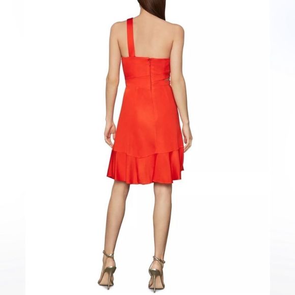 NWT BCBG Maxazria asymmetrical strap side cut-out dress - Picture 3 of 5